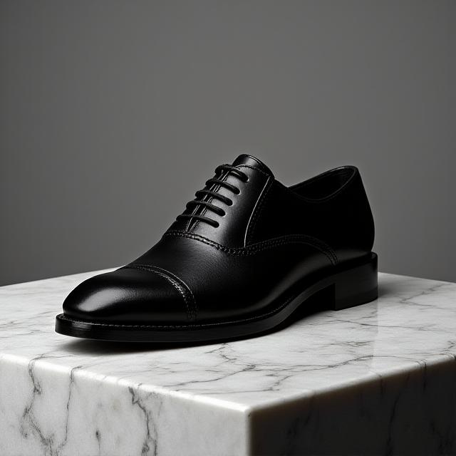 Heritage Black Oxford Premium Leather